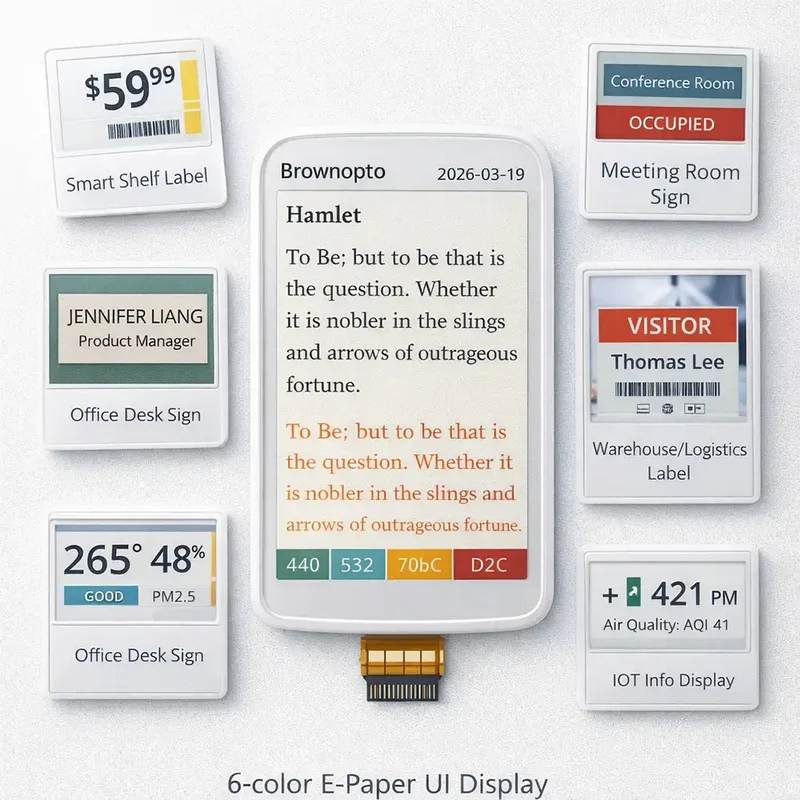 Module EPD SPI 6 couleurs d'écran e-paper 3.98 pouces (552 × 768 pixels)