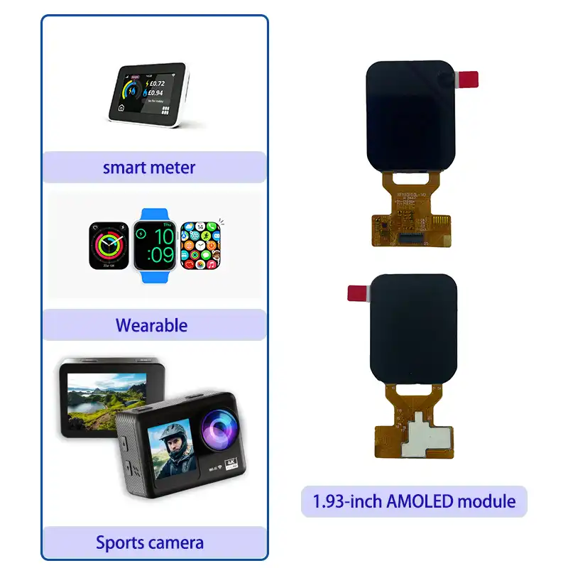 Module AMOLED 1.93 pouce 368 x 448 LTPS, interface MIPI DSI