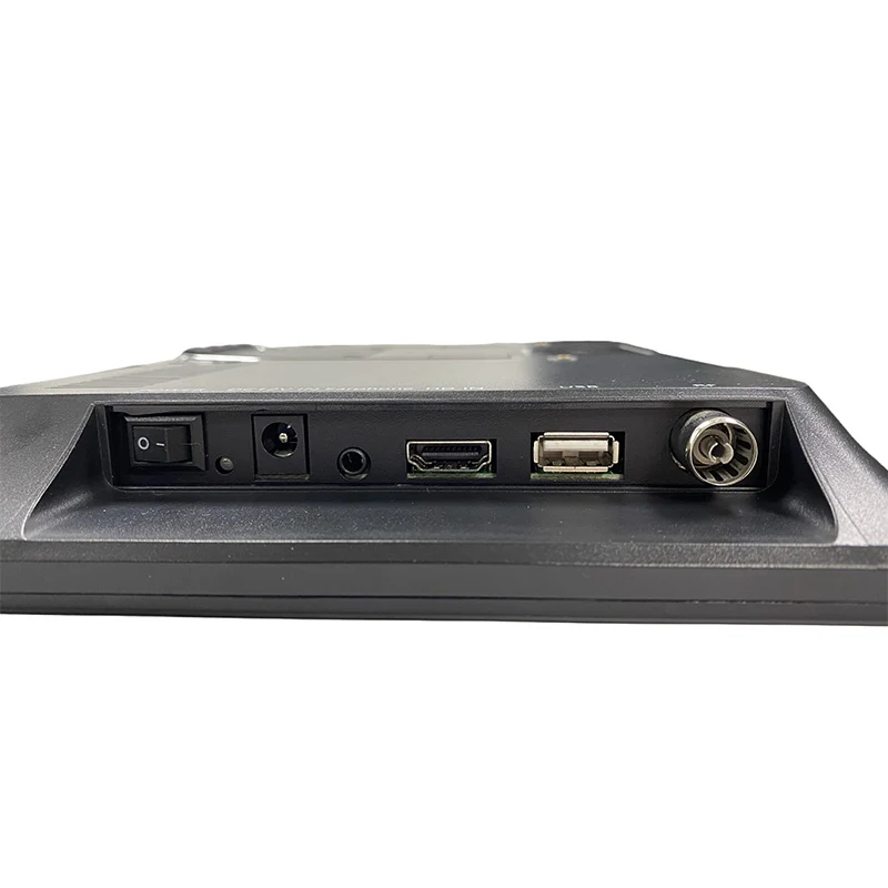 Téléviseur portable de 17.3 pouces avec une résolution de 1600 x 900, compatible DVB-T2 et AirPlay pour un divertissement amélioré