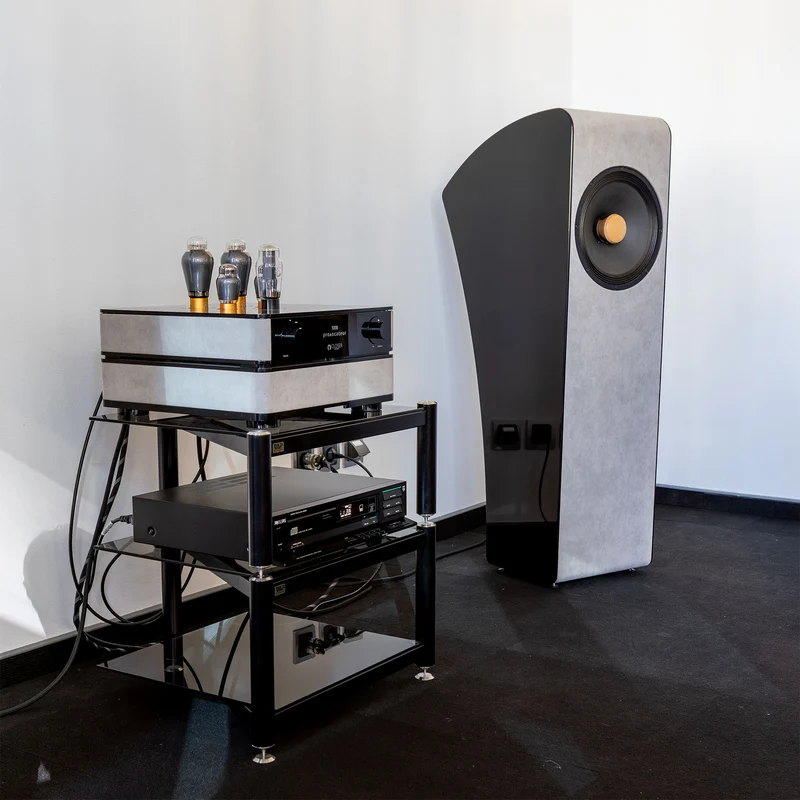 AV Racks VAP S1 – Stainless Steel & Glass