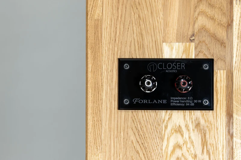 Closer Acoustics Forlane Loudspeakers Natural Oak