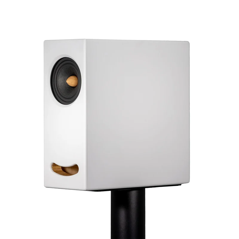 Closer Acoustics OGY Bookshelf Loudspeakers - Pair - White Acrylic Stone '26