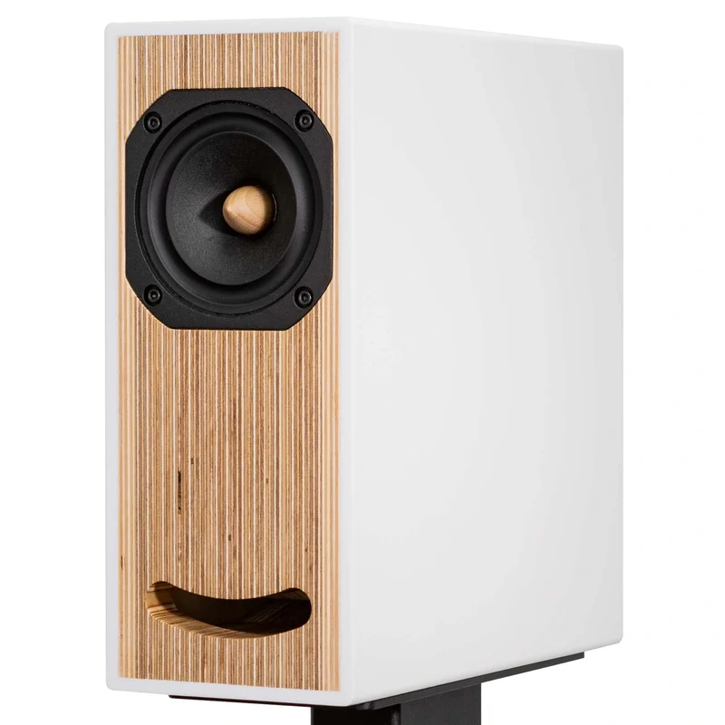 Closer Acoustics OGY Bookshelf Loudspeakers - Pair - White Acrylic Stone '26