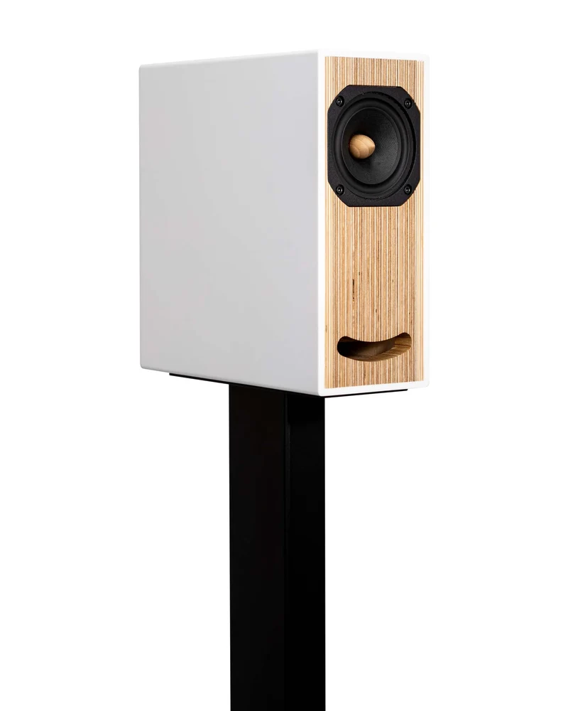 Closer Acoustics OGY Bookshelf Loudspeakers - Pair - White Acrylic Stone '26