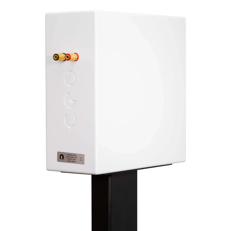 Closer Acoustics OGY Bookshelf Loudspeakers - Pair - White Acrylic Stone '26