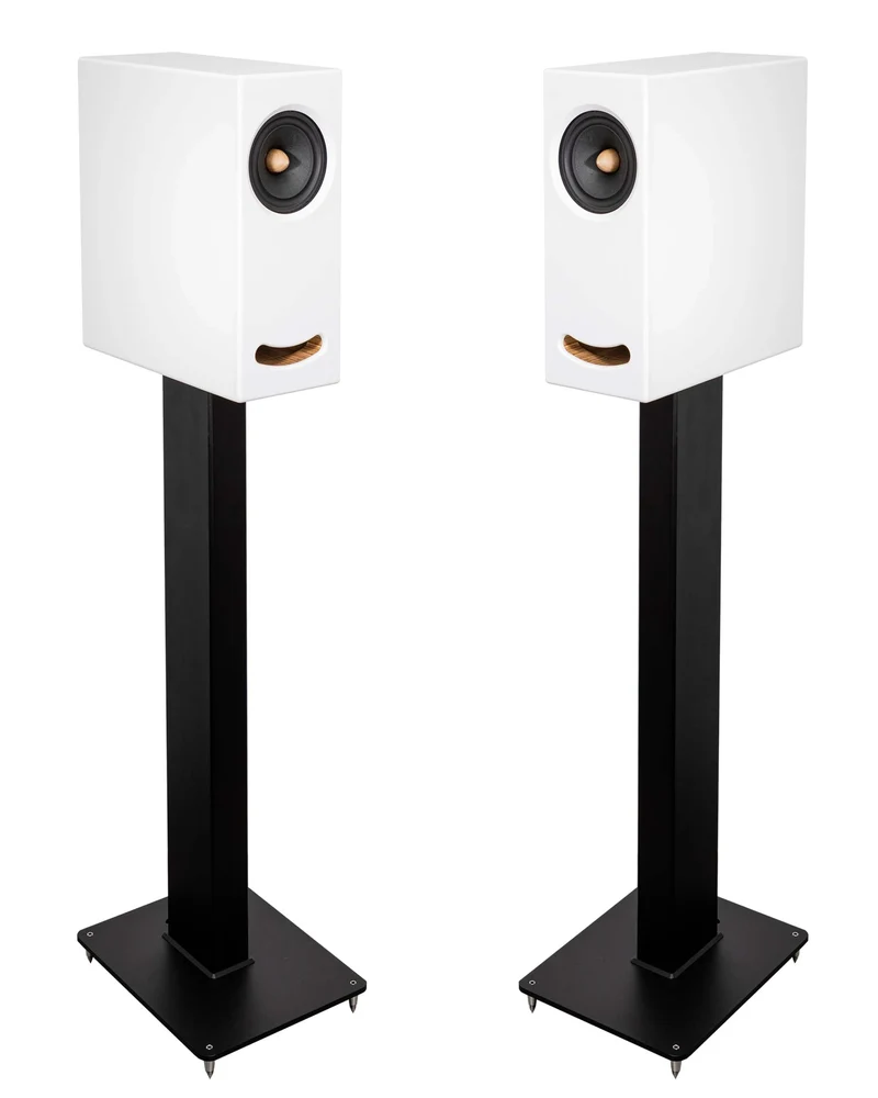 Closer Acoustics OGY Bookshelf Loudspeakers - Pair - White Acrylic Stone '26