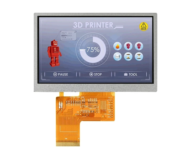 Écran TFT IPS 4.3 pouces 480x272px sans tactile