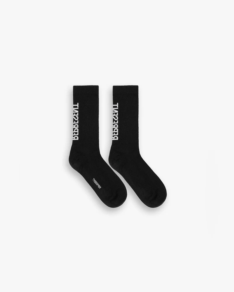 Represent Logo Socks - Jet Black