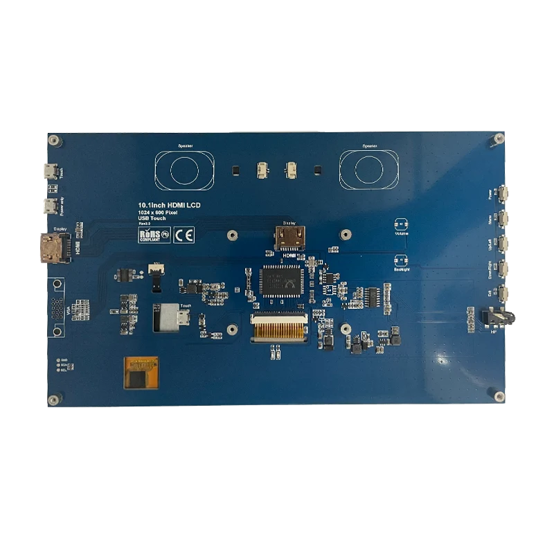 Écran tactile IPS TFT 10.1 pouces (1024 x 600 px) avec prise en charge tactile multipoint (5 points)