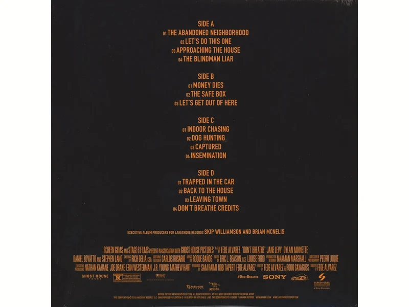 DON'T BREATHE SOUNDTRACK (ORANGE)