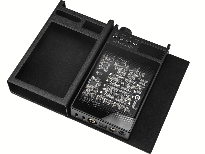 QUESTYLE Pochette SIGMA PRO Cuir Noir