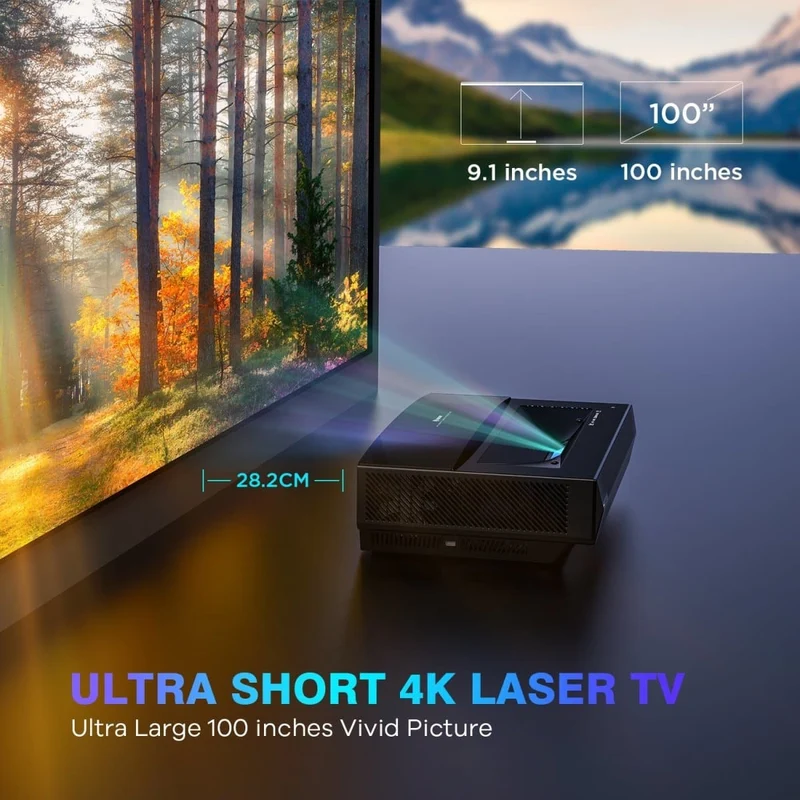 Bomaker Polaris 4K Laser TV2500 ANSI Dlp Smart UST Projector