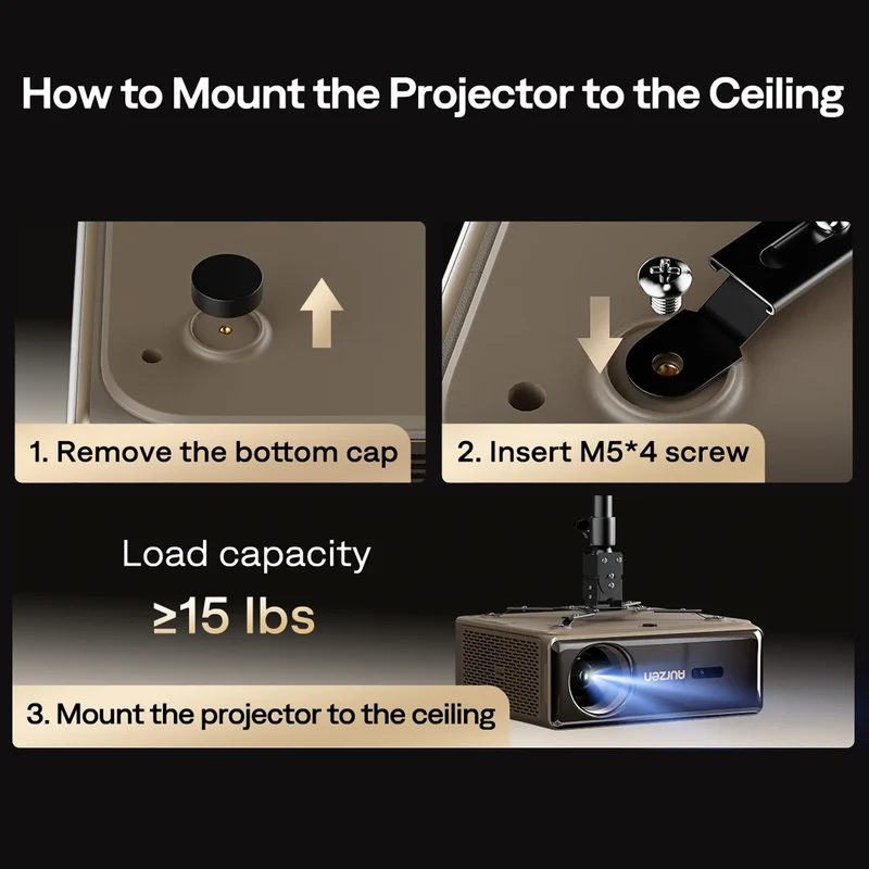 Aurzen EAZZE D1 MAX Gemini AI Google TV Projector