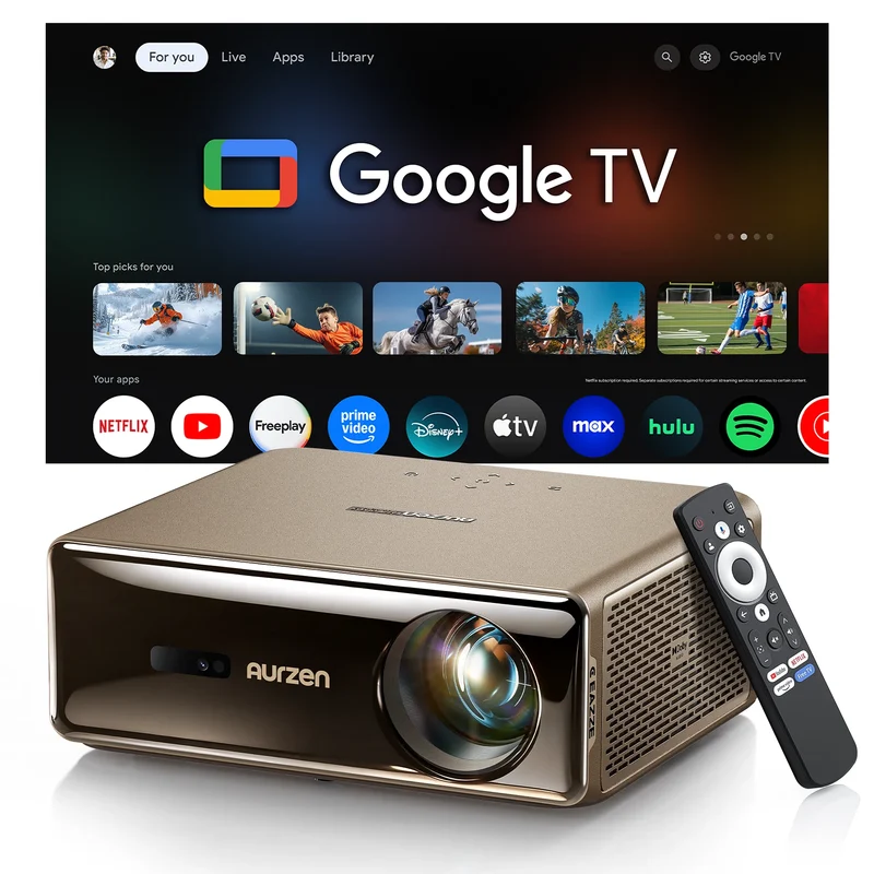 Aurzen EAZZE D1 MAX Gemini AI Google TV Projector