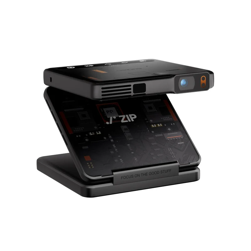Aurzen ZIP Tri-Fold Portable Mini Projector