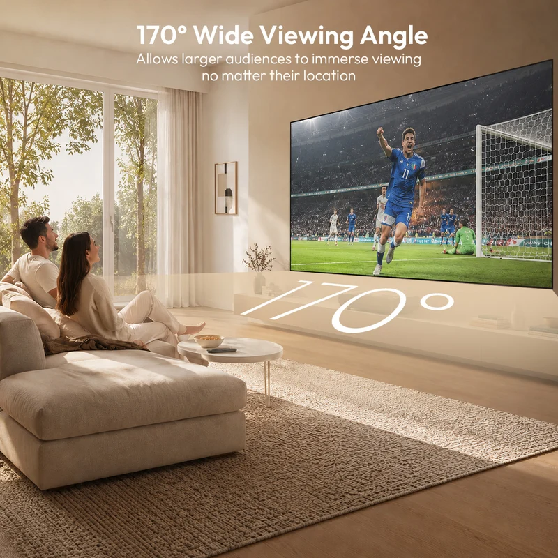 100''-120'' NothingProjector Matte White Fixed Frame Screen For Long/Short/UST Projector