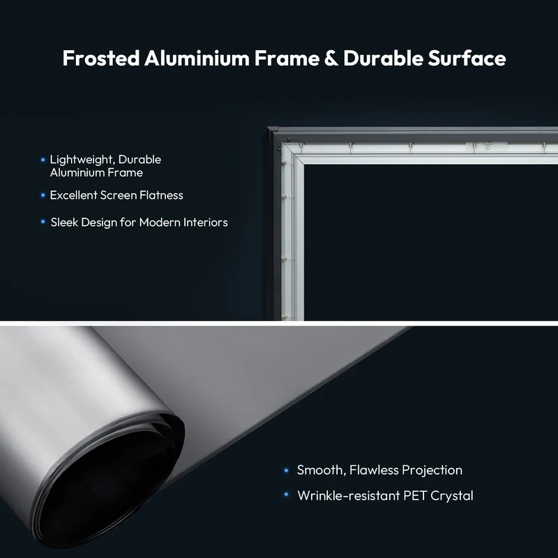 120 Inch NothingProjector Classic Pet Crystal 85% ALR Projector Screen