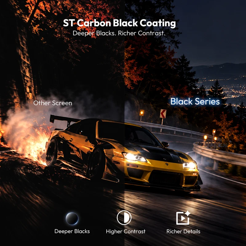 84''-130'' NothingProjector Black Series 95% ALR Motorized Floor Rising Screen For Ultra Short Throw Projector