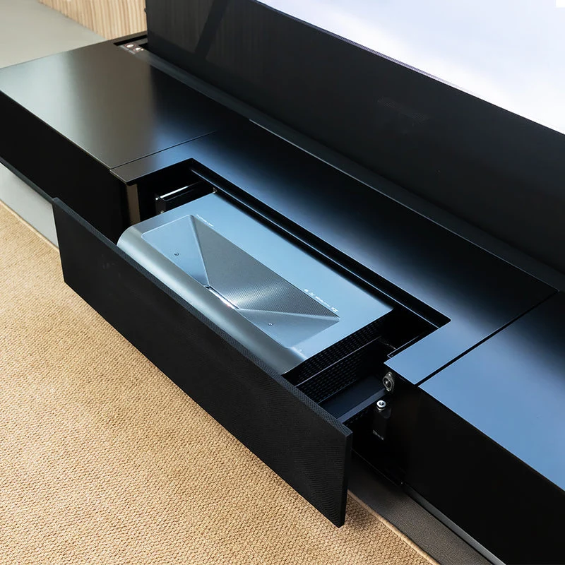 (Bundle) Formovie Theater Premium + Black Series Motorized ALR Screen + Flat Pack Laser TV Cabinet