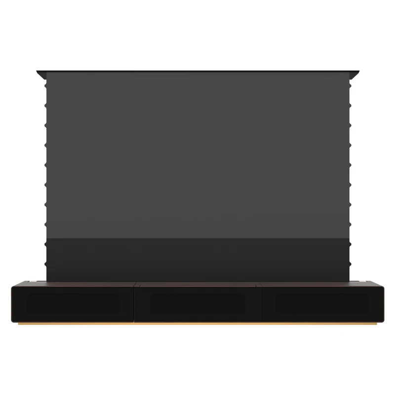 Premium Customizable Walnut Laser TV Cabinet for Ultra Short Throw Projector (Pre-Assembled)