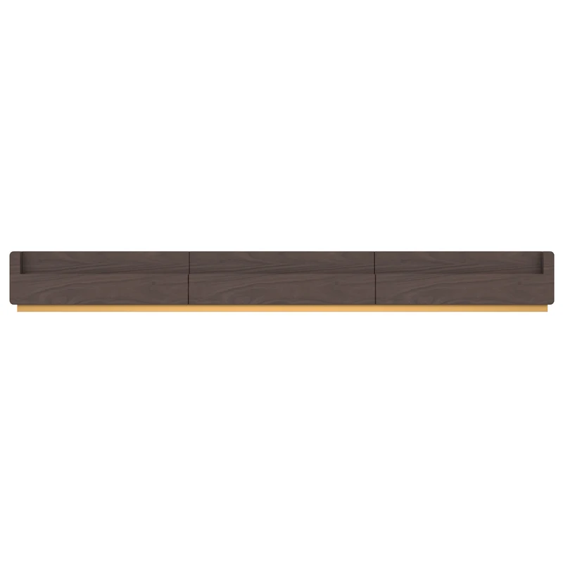 Premium Customizable Walnut Laser TV Cabinet for Ultra Short Throw Projector (Pre-Assembled)