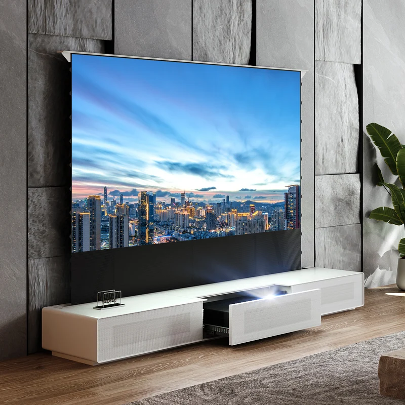 (Bundle) Formovie Theater Premium + Black Series Motorized ALR Screen + Laser TV Cabinet (Pre-Assembled)