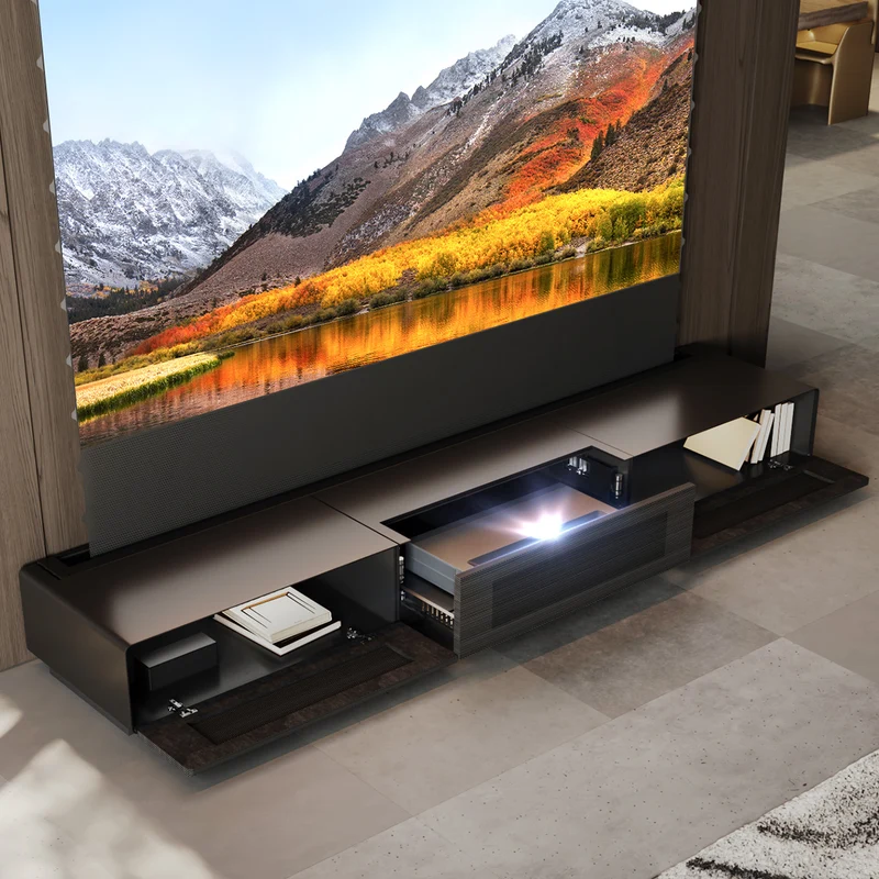 (Bundle) Formovie Theater Premium + Black Series Motorized ALR Screen + Laser TV Cabinet (Pre-Assembled)