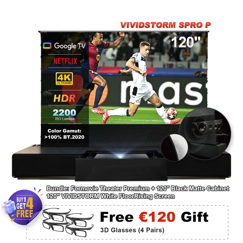 Formovie Theater Premium Triple Laser 4K TV Ultra Short Throw Projector