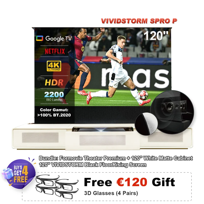 Formovie Theater Premium Triple Laser 4K TV Ultra Short Throw Projector
