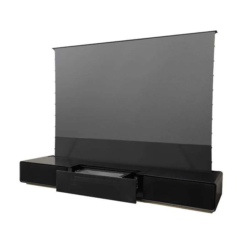 Shore Fully-Assembled Modern Matte TV Stand for UST Projector