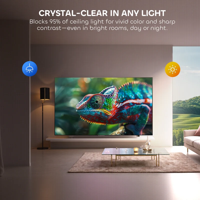 132 Inch NothingProjector Seamless Lenticular 4K UST 95% ALR Projector Screen