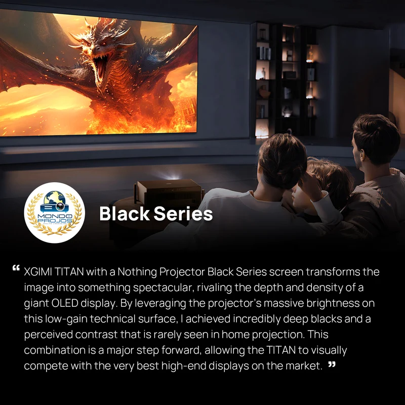 120 inch NothingProjector Black Series 95% ALR Ultra Short Throw Projector Screen