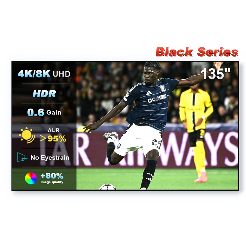 84''-150'' NothingProjector Black Series 95% ALR/CLR Ultra Short Throw Projector Screen