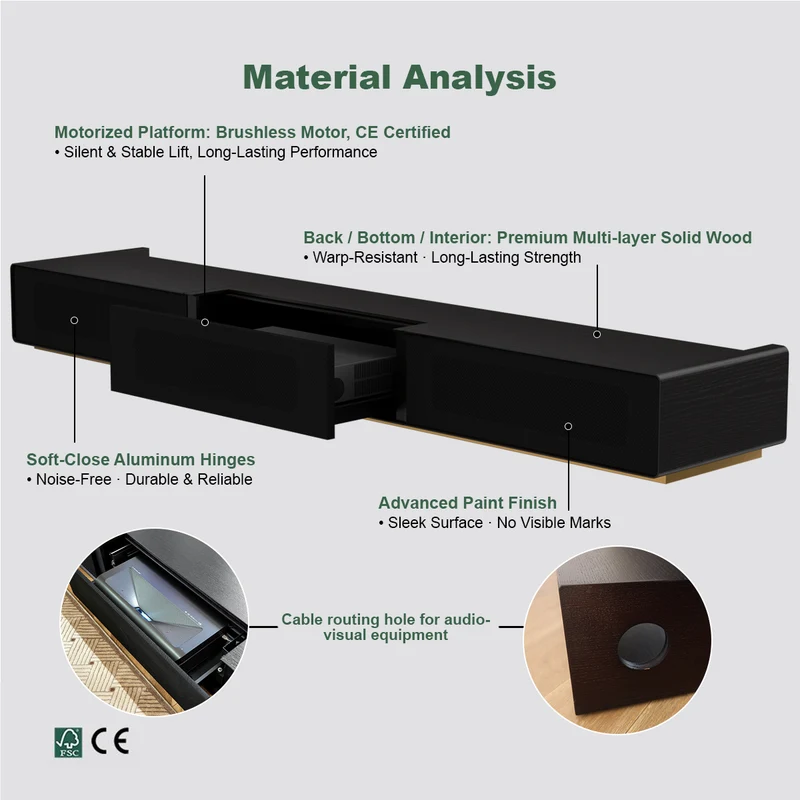 (US - Limited Time) Shore Matte Cabinet for Ultra Short Throw Laser Projector (Pre-assembled)