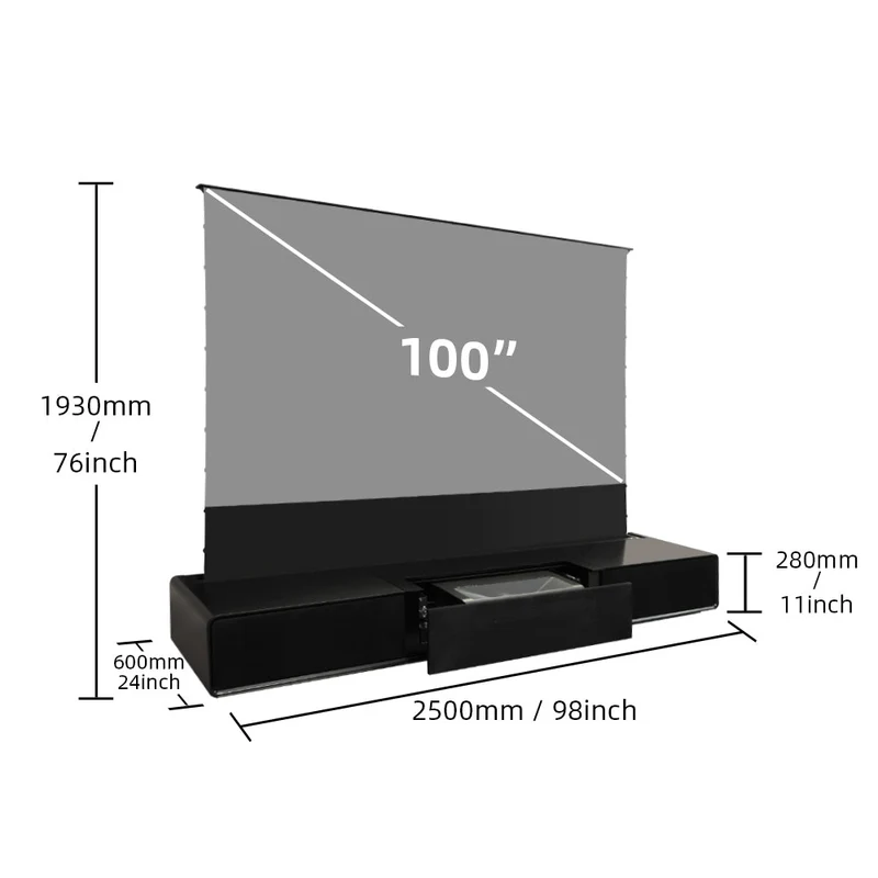 (US - Limited Time) Shore Matte Cabinet for Ultra Short Throw Laser Projector (Pre-assembled)