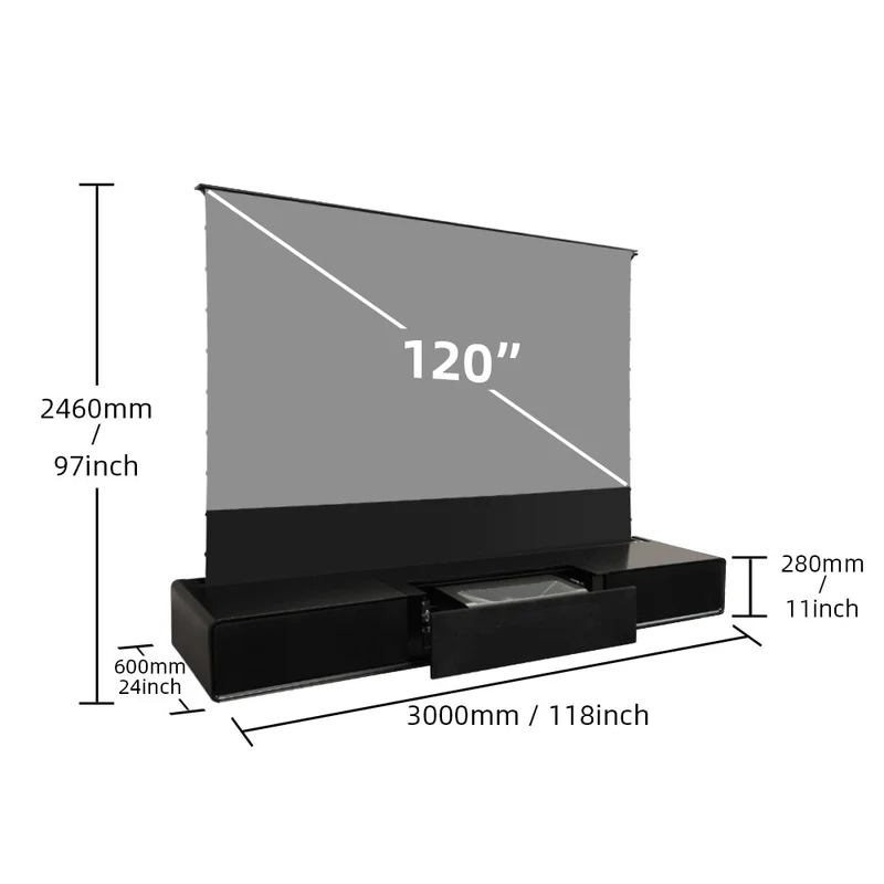 (US - Limited Time) Shore Matte Cabinet for Ultra Short Throw Laser Projector (Pre-assembled)