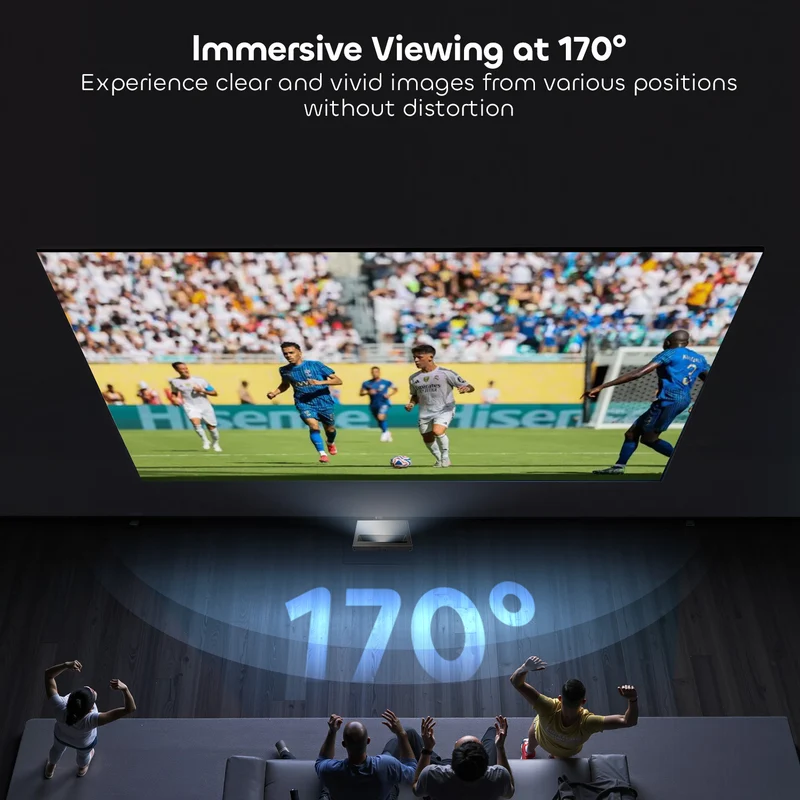 132 Inch NothingProjector Seamless Lenticular 4K UST 95% ALR Projector Screen