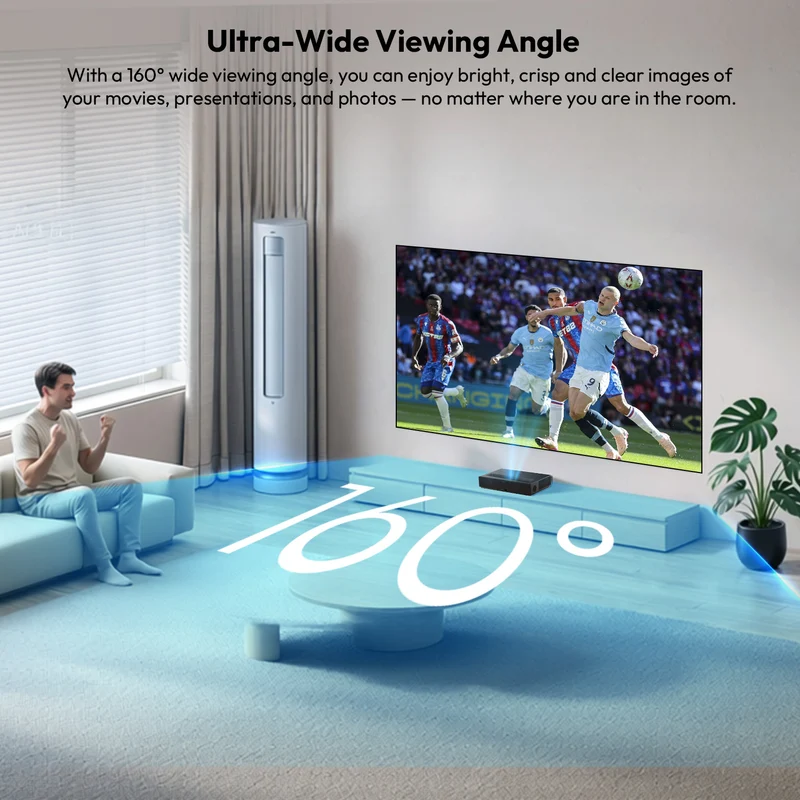 100''-150'' NothingProjector PET Crystal Classic UST 85% ALR Projector Screen