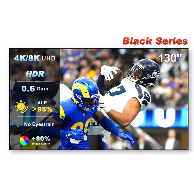 84''-150'' NothingProjector Black Series 95% ALR/CLR Ultra Short Throw Projector Screen