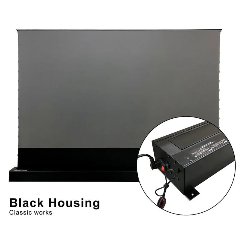 72"-120" VIVIDSTORM S PRO P Motorized 4K HD 3D Floor Rising UST ALR Projector Screen