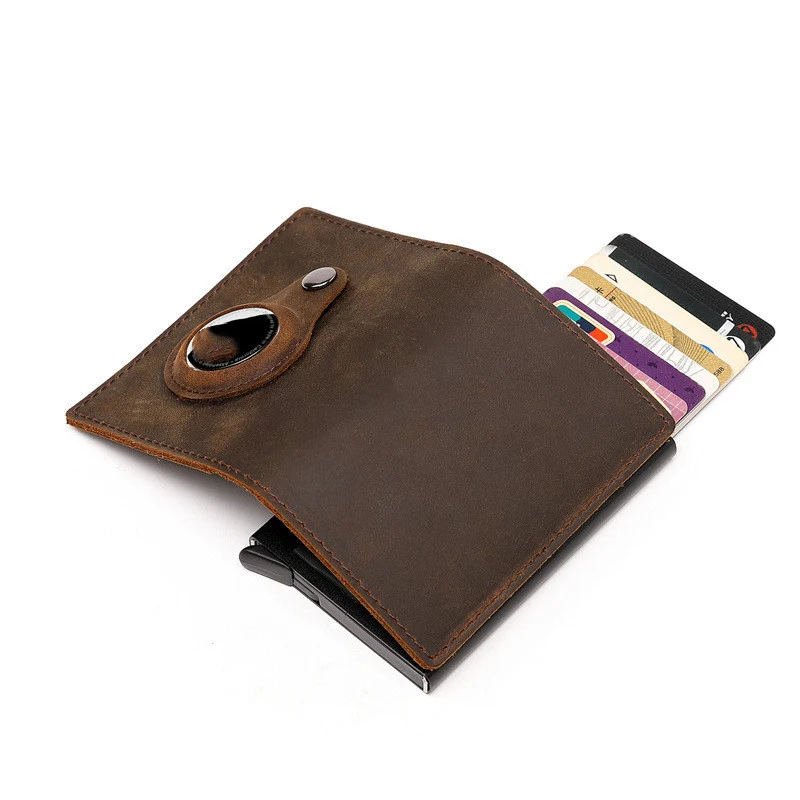 Location Tracker Metal Aluminum Alloy RFID Wallet