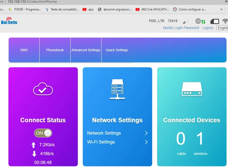 Solutions Internet Sans Fil LTE