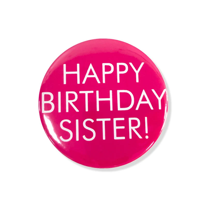 Happy Birthday Theme Birthday Party Badge