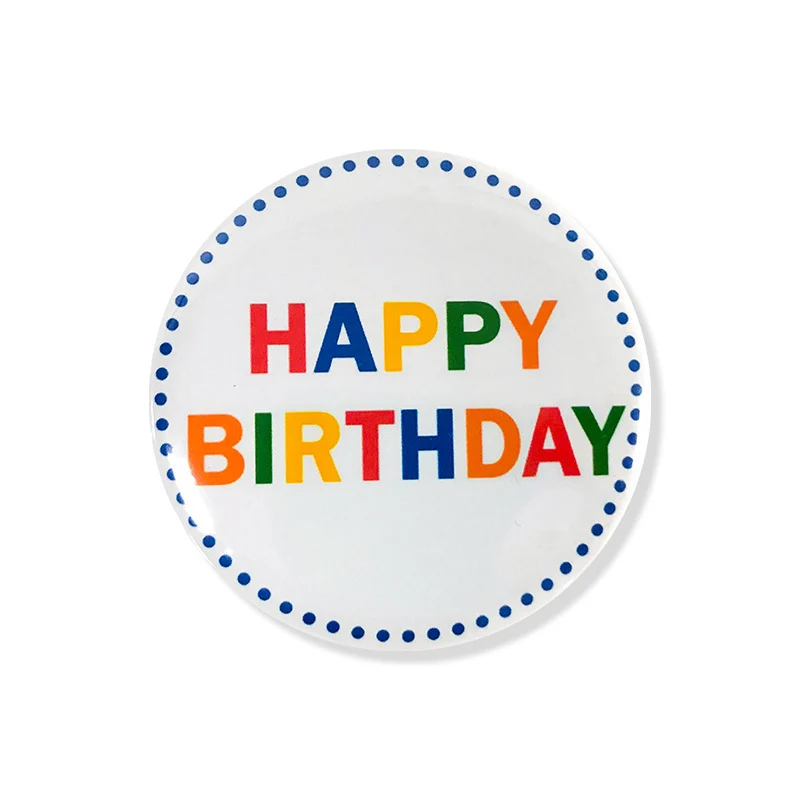 Happy Birthday Theme Birthday Party Badge