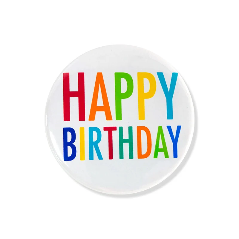 Happy Birthday Theme Birthday Party Badge