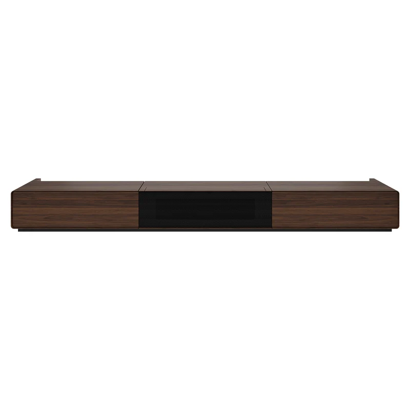 Shore Walnut Matte Motorized UST Laser TV Cabinet (Pre-assembled)