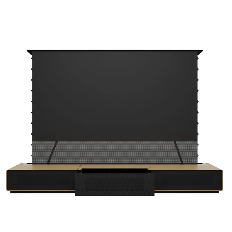 Shore Oak Cabinet for Ultra Short Throw Laser Projector (Pre-assembled)