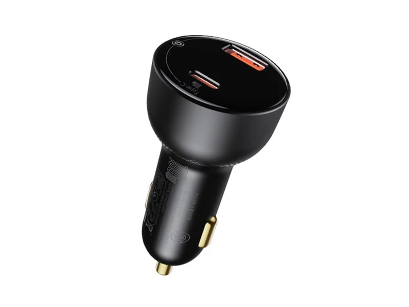 Chargeur Voiture Ultra-Rapide 55W – Double Port USB-C & USB-A