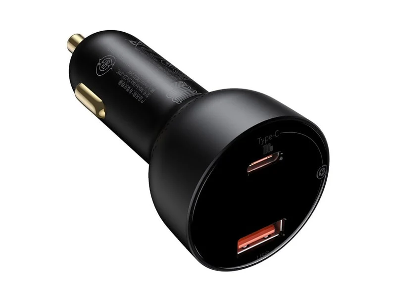 Chargeur Voiture Ultra-Rapide 55W – Double Port USB-C & USB-A