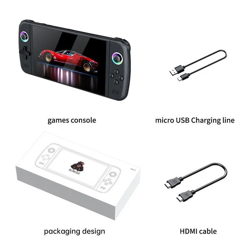 Console portable rétro avec écran HD 7”